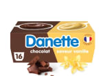 Lot de 48 Danettes : 3×16 Crèmes dessert Chocolat/Vanille à 4,89€