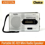 VIKEFON BC-R21 Mini Radio Portátil AM/FM a Pilas por 5,19€
