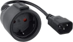 Cable Adaptador de Corriente para SAIS de Conector C14 Macho a Conector CEE7 Hembra por 2,66€