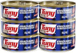 Six pack de atún clásico en agua Tuny por $126 en Amazon