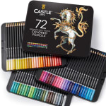 Castle Art Supplies juego de 72 lápices de colores para libros de colorear por 32,29€