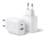 Cargador UGREEN 20W pack de 2 compatible con Samsung y Iphone por 12,99€