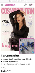 11x cosmopolitan + rituals serendipity set twv 101,-