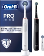 Oral-B Pro 3 - 3900 - Elektrische Tandenborstel Duo-pak Zwart & Wit voor €49,99 bij Amazon