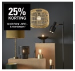25% korting op alle hang-, tafel- en vloerlampen bij Karwei!