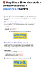 Korting op autowassen bij de Walvis.