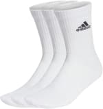 Adidas Unisex Cushioned Crew Socks – 3 Pairs for £6