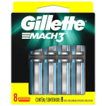Refil de Lâmina de Barbear da Gillette Mach3 com 8 unidades - R$ 34,90