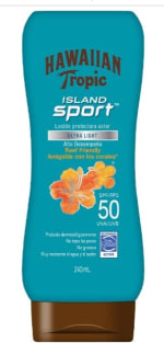 Protector solar Hawaiian Tropic Island Sport 50 SPF 240ml por $190 en Amazon