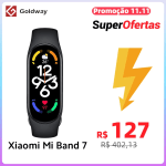 Smartwatch da Xiaomi, modelo Mi Band 7 - R$ 187,66