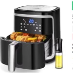 AIGOSTAR Freidora de Aire sin Aceite 7L,1900W, Inteligente. Conexión Wifi por 45,68€