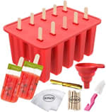 10 Moldes de Silicona para Helados Reutilizable Sin Bpa por 8,49€