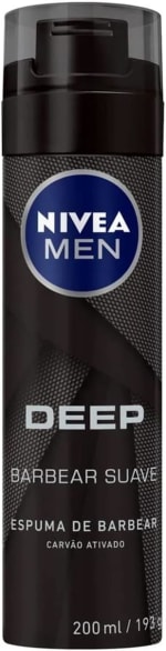 Espuma de Barbear da Nivea Men Deep de 200ml com 2 unidades - R$ 37,62