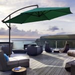 Kortingscode voor €25 korting als je VANDAAG de Luxe Zweefparasol XL EN de Parasolvoet bij Homehaves koopt