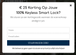 25 euro korting na aanmelding van de nieuwsbrief