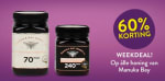 60% korting op manuka honing