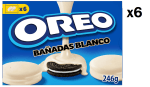6 Paquetes de Galletas de chocolate rellenas de crema bañadas en chocolate blanco Oreo 246 g. por 9.86€