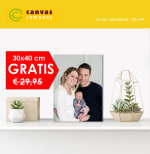 Bestel nu een GRATIS canvasdoek van 30x40 cm