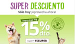 TiendaAnimal 15% en compras superiores a 74€