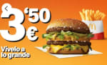 McDonald's Big mac + Patatas por 3,50€