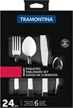 Faqueiro em Inox da Malibu com 24 peças - R$ 49,99