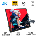 Monitor Portátil ZSUS 14" 2k 60Hz por $796 en AliExpress