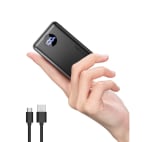 Coolreall Power Bank, 22.5W PD & QC 20000mAh Bateria Externa Carga Rapida USB C Entrada/Salida & Pantalla L por 17,99€