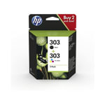Hp 303XL 3YN10AE, Negro y Tricolor, Cartuchos de Tinta de Alta Capacidad Originales