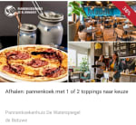Lekker een pannekoek voor 5,95 bij het eiland van Maurik