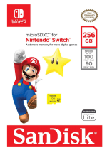 Tarjeta de memoria Micro SDXC SanDisk 256 GB para Nintendo Switch por 19,99€