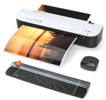 Laminador en Frío y Caliente con Ajustador de Papel/Botón ABS/20 Bolsas