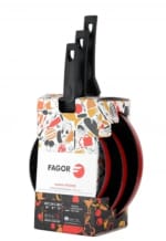 Set 3 Sartenes de Aluminio Inducción 20, 24 y 28 cm FAGOR Pousse por 19.99€