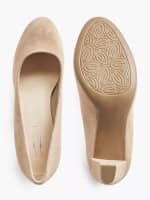 5th AVENUE Nude suede pumps -50%