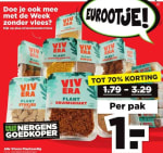 Alle Vivera vleesvervangers voor €1