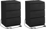 VASAGLE Nachtkastjes met 2x AC en 2x USB laadpoorten - set van 2 stuks voor €73,99 dmv code bij Songmics