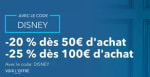 Un code pour deux promotions chez Shop Disney
