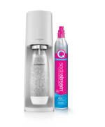 SODASTREAM TERRA WHITE pack maxi avec 2 recharges de CO2 Quick Connect et 3 bouteilles Fuse 1L compatible lave-vaisselle à 59,99€