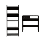 Combo Escritorio + Biblioteca Tuhome Office 11 Wengue por $79.990