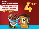 Ben & Jerrys Grande + tarrina Magnum Salted Caramel por solo 4,95€