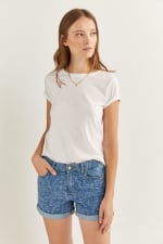 Pantalón Corto Vaquero Básico Mujer en Sprinfield por 7,99€