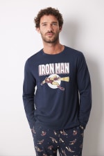 Pijama largo hombre 100% algodón "Iron Man" por 10.99€