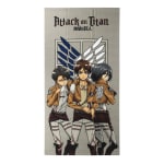 Toalla Attack on Titan - Color Gris - 70x140cm - Elaborada con 100% Poliéster de 240 gsm por 4,99€