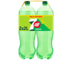 6 Botellas de 2 litros 7 UP Refresco cero de lima y limón sin azúcares y sin caloríasz 12 litros por solo 5,44€