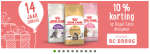 royal canin droogvoer 10% op zooplus