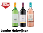 3 jumbo huiswijnen voor €10