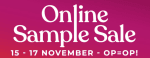 Diverse items vanaf €1 tijdens de Sam Friday Sample sale