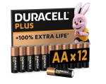 Pack 12 Duracell Plus pilas AA por 6,17€