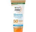GARNIER DELIAL Crema Solar Muy Alta Protección FPS50+ Adultos para Pieles Claras Sensibles E Intolerantes Al Sol Resistente Al Agua por solo 7,92€