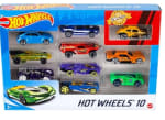 Coffret de 10 jouets de voitures Hot Wheels à 10,41€