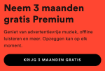Gratis 3 maanden Spotify Premium